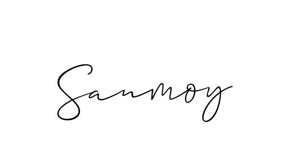 Make a beautiful signature design for name Sanmoy. Use this online signature maker to create a handwritten signature for free. Sanmoy signature style 2 images and pictures png