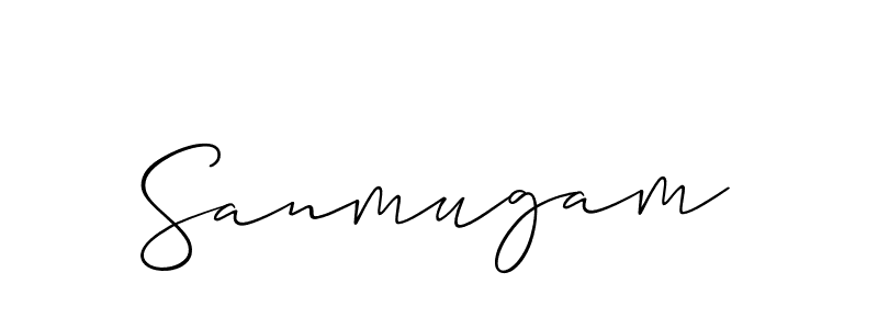 Also we have Sanmugam name is the best signature style. Create professional handwritten signature collection using Allison_Script autograph style. Sanmugam signature style 2 images and pictures png
