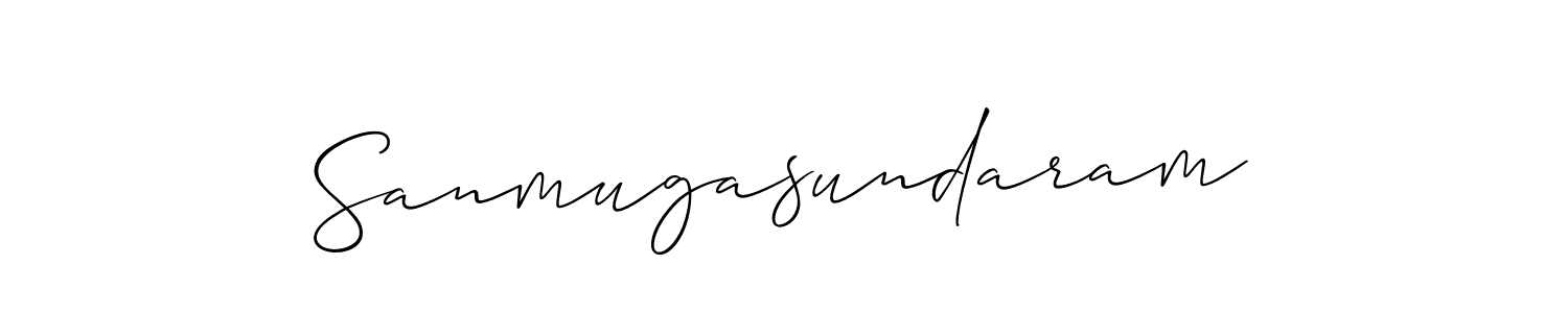 Sanmugasundaram stylish signature style. Best Handwritten Sign (Allison_Script) for my name. Handwritten Signature Collection Ideas for my name Sanmugasundaram. Sanmugasundaram signature style 2 images and pictures png
