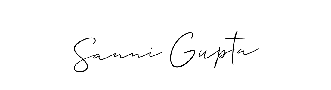 Make a short Sanni Gupta signature style. Manage your documents anywhere anytime using Allison_Script. Create and add eSignatures, submit forms, share and send files easily. Sanni Gupta signature style 2 images and pictures png