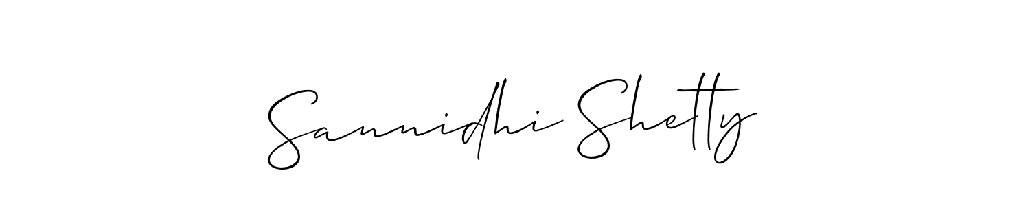 Sannidhi Shetty stylish signature style. Best Handwritten Sign (Allison_Script) for my name. Handwritten Signature Collection Ideas for my name Sannidhi Shetty. Sannidhi Shetty signature style 2 images and pictures png