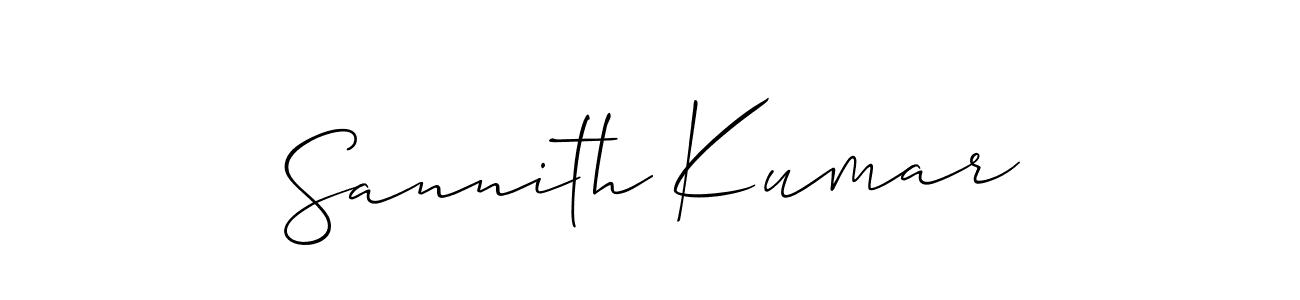 Make a beautiful signature design for name Sannith Kumar. Use this online signature maker to create a handwritten signature for free. Sannith Kumar signature style 2 images and pictures png