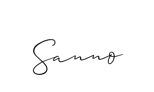 It looks lik you need a new signature style for name Sanno. Design unique handwritten (Allison_Script) signature with our free signature maker in just a few clicks. Sanno signature style 2 images and pictures png