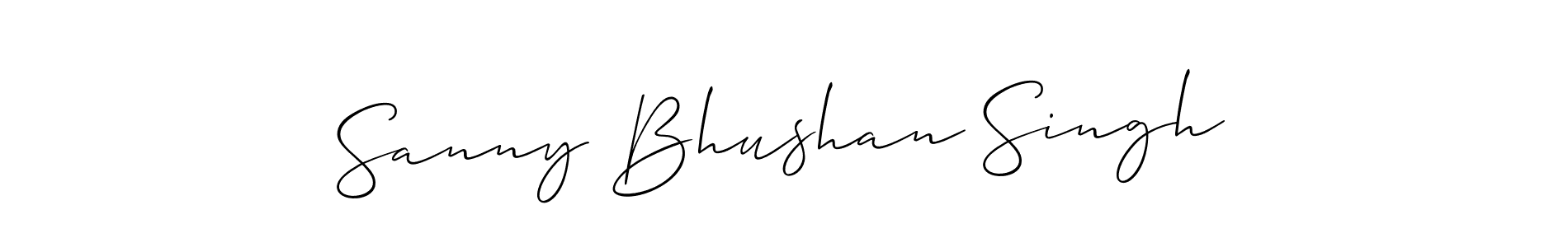 Allison_Script is a professional signature style that is perfect for those who want to add a touch of class to their signature. It is also a great choice for those who want to make their signature more unique. Get Sanny Bhushan Singh name to fancy signature for free. Sanny Bhushan Singh signature style 2 images and pictures png