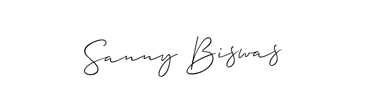 Also we have Sanny Biswas name is the best signature style. Create professional handwritten signature collection using Allison_Script autograph style. Sanny Biswas signature style 2 images and pictures png