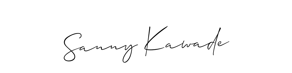 You should practise on your own different ways (Allison_Script) to write your name (Sanny Kawade) in signature. don't let someone else do it for you. Sanny Kawade signature style 2 images and pictures png