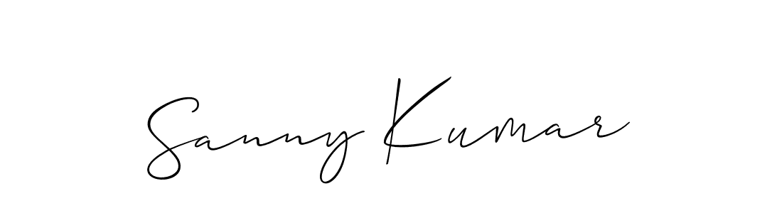 It looks lik you need a new signature style for name Sanny Kumar. Design unique handwritten (Allison_Script) signature with our free signature maker in just a few clicks. Sanny Kumar signature style 2 images and pictures png