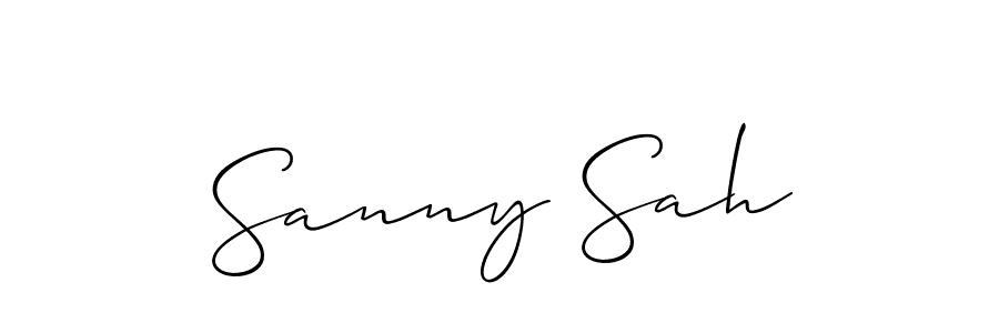 Best and Professional Signature Style for Sanny Sah. Allison_Script Best Signature Style Collection. Sanny Sah signature style 2 images and pictures png