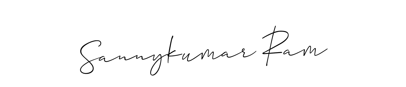 Also we have Sannykumar Ram name is the best signature style. Create professional handwritten signature collection using Allison_Script autograph style. Sannykumar Ram signature style 2 images and pictures png