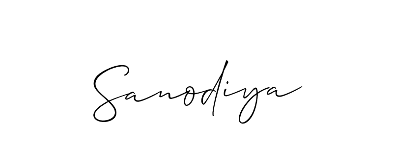 Sanodiya stylish signature style. Best Handwritten Sign (Allison_Script) for my name. Handwritten Signature Collection Ideas for my name Sanodiya. Sanodiya signature style 2 images and pictures png