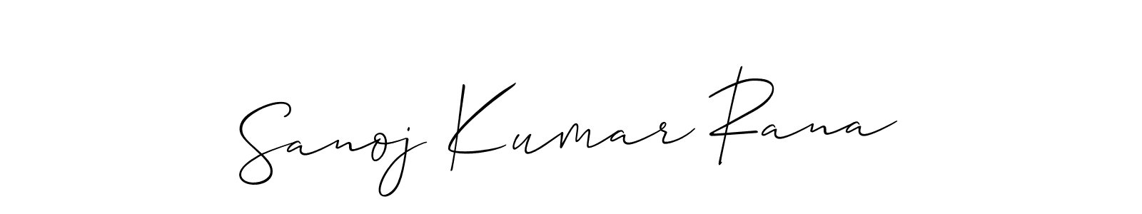 This is the best signature style for the Sanoj Kumar Rana name. Also you like these signature font (Allison_Script). Mix name signature. Sanoj Kumar Rana signature style 2 images and pictures png