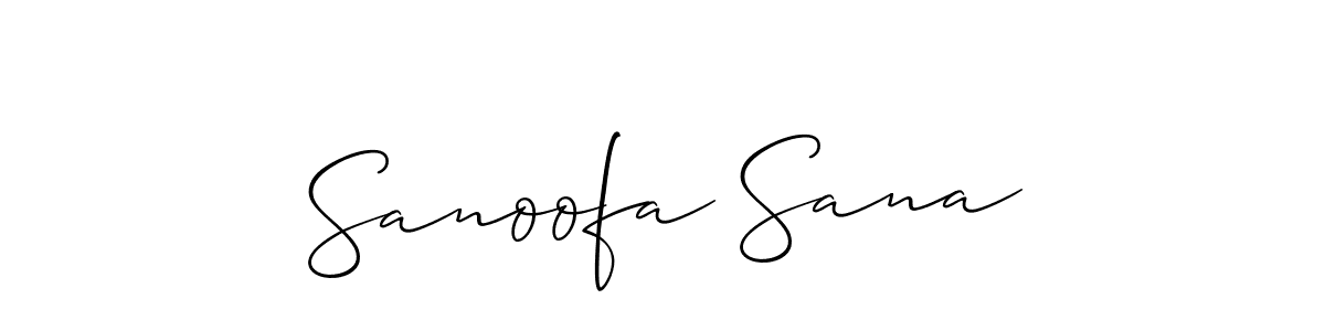 How to Draw Sanoofa Sana signature style? Allison_Script is a latest design signature styles for name Sanoofa Sana. Sanoofa Sana signature style 2 images and pictures png