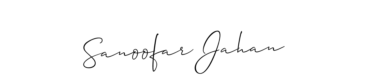 Here are the top 10 professional signature styles for the name Sanoofar Jahan. These are the best autograph styles you can use for your name. Sanoofar Jahan signature style 2 images and pictures png