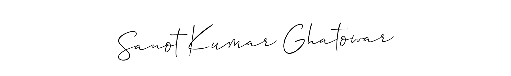 Once you've used our free online signature maker to create your best signature Allison_Script style, it's time to enjoy all of the benefits that Sanot Kumar Ghatowar name signing documents. Sanot Kumar Ghatowar signature style 2 images and pictures png