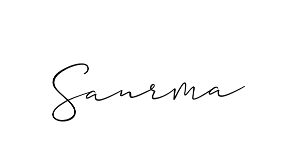 Best and Professional Signature Style for Sanrma. Allison_Script Best Signature Style Collection. Sanrma signature style 2 images and pictures png