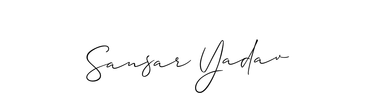 Here are the top 10 professional signature styles for the name Sansar Yadav. These are the best autograph styles you can use for your name. Sansar Yadav signature style 2 images and pictures png