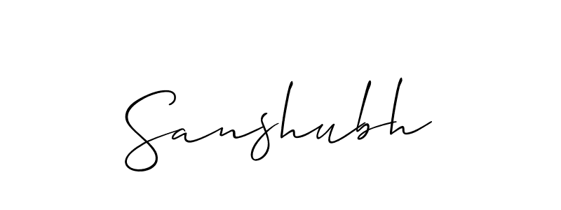 Also You can easily find your signature by using the search form. We will create Sanshubh name handwritten signature images for you free of cost using Allison_Script sign style. Sanshubh signature style 2 images and pictures png