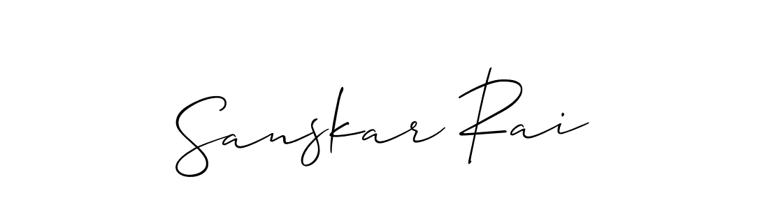 It looks lik you need a new signature style for name Sanskar Rai. Design unique handwritten (Allison_Script) signature with our free signature maker in just a few clicks. Sanskar Rai signature style 2 images and pictures png