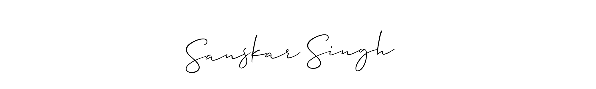 Design your own signature with our free online signature maker. With this signature software, you can create a handwritten (Allison_Script) signature for name Sanskar Singh ♠️. Sanskar Singh ♠️ signature style 2 images and pictures png