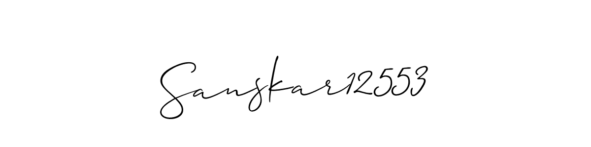 Also we have Sanskar12553 name is the best signature style. Create professional handwritten signature collection using Allison_Script autograph style. Sanskar12553 signature style 2 images and pictures png