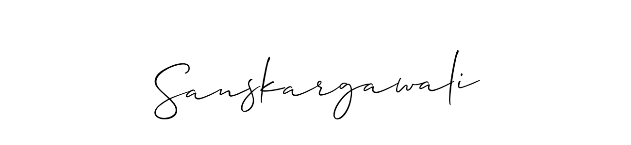Once you've used our free online signature maker to create your best signature Allison_Script style, it's time to enjoy all of the benefits that Sanskargawali name signing documents. Sanskargawali signature style 2 images and pictures png