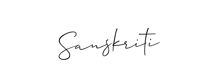 Once you've used our free online signature maker to create your best signature Allison_Script style, it's time to enjoy all of the benefits that Sanskriti name signing documents. Sanskriti signature style 2 images and pictures png