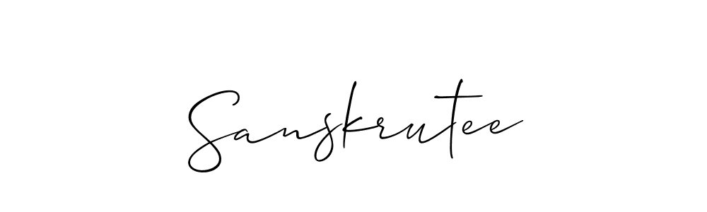 Also we have Sanskrutee name is the best signature style. Create professional handwritten signature collection using Allison_Script autograph style. Sanskrutee signature style 2 images and pictures png