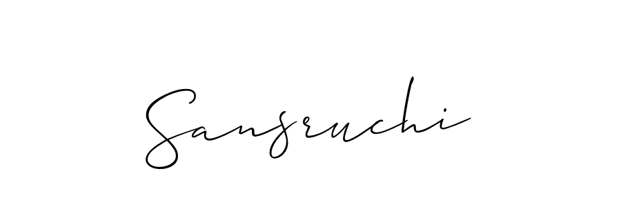 Allison_Script is a professional signature style that is perfect for those who want to add a touch of class to their signature. It is also a great choice for those who want to make their signature more unique. Get Sansruchi name to fancy signature for free. Sansruchi signature style 2 images and pictures png