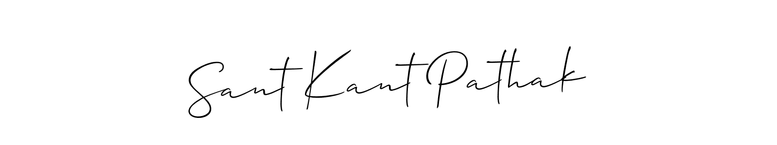 How to make Sant Kant Pathak signature? Allison_Script is a professional autograph style. Create handwritten signature for Sant Kant Pathak name. Sant Kant Pathak signature style 2 images and pictures png