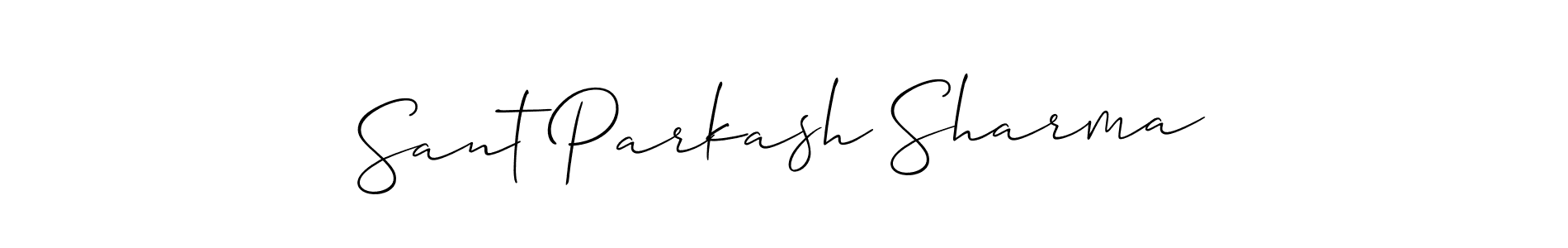 Use a signature maker to create a handwritten signature online. With this signature software, you can design (Allison_Script) your own signature for name Sant Parkash Sharma. Sant Parkash Sharma signature style 2 images and pictures png