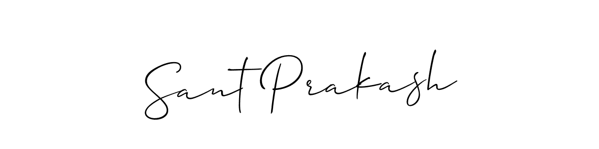 Make a beautiful signature design for name Sant Prakash. With this signature (Allison_Script) style, you can create a handwritten signature for free. Sant Prakash signature style 2 images and pictures png