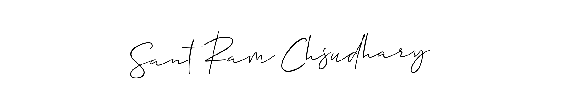 How to Draw Sant Ram Chsudhary signature style? Allison_Script is a latest design signature styles for name Sant Ram Chsudhary. Sant Ram Chsudhary signature style 2 images and pictures png