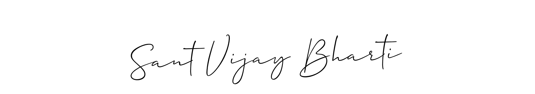 Make a beautiful signature design for name Sant Vijay Bharti. Use this online signature maker to create a handwritten signature for free. Sant Vijay Bharti signature style 2 images and pictures png
