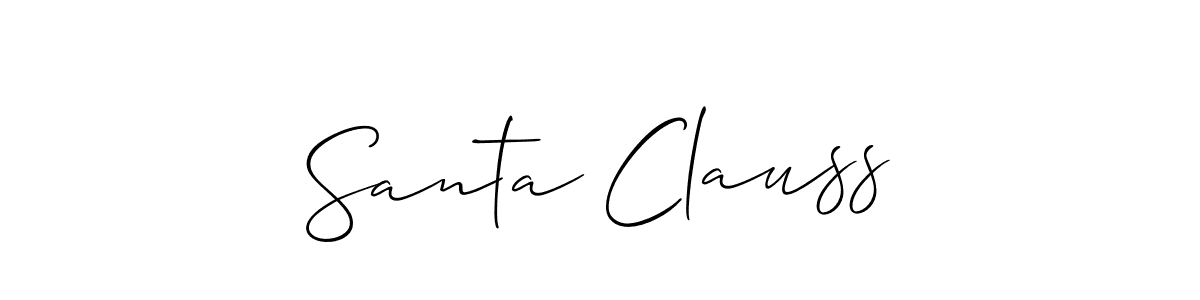 Here are the top 10 professional signature styles for the name Santa Clauss. These are the best autograph styles you can use for your name. Santa Clauss signature style 2 images and pictures png