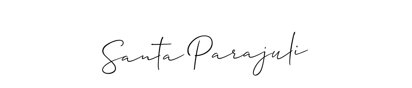 Make a beautiful signature design for name Santa Parajuli. Use this online signature maker to create a handwritten signature for free. Santa Parajuli signature style 2 images and pictures png