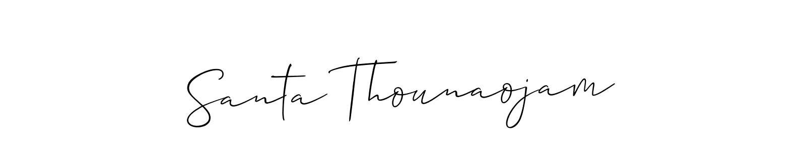 This is the best signature style for the Santa Thounaojam name. Also you like these signature font (Allison_Script). Mix name signature. Santa Thounaojam signature style 2 images and pictures png