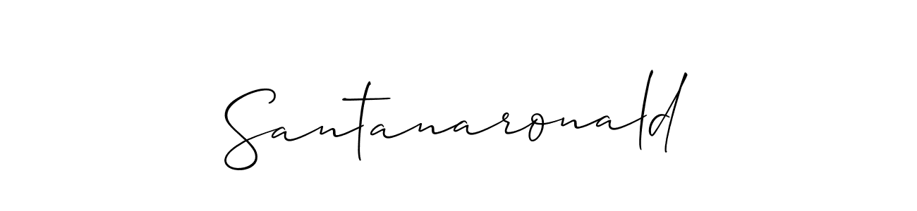 It looks lik you need a new signature style for name Santanaronald. Design unique handwritten (Allison_Script) signature with our free signature maker in just a few clicks. Santanaronald signature style 2 images and pictures png