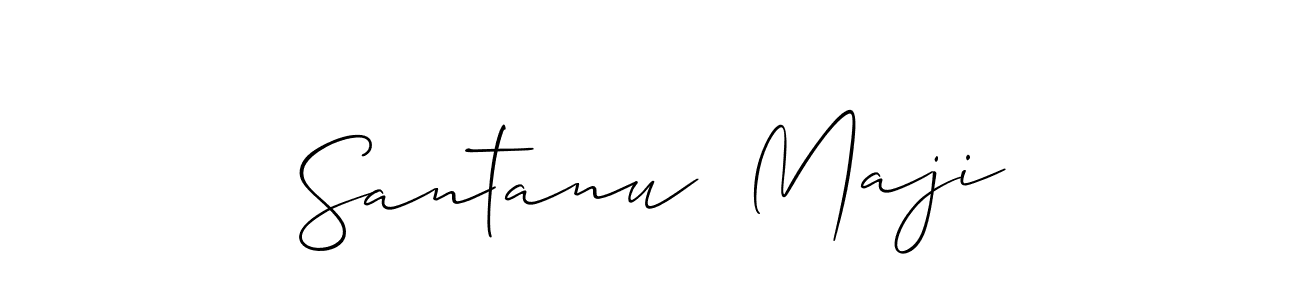 Also You can easily find your signature by using the search form. We will create Santanu  Maji name handwritten signature images for you free of cost using Allison_Script sign style. Santanu  Maji signature style 2 images and pictures png