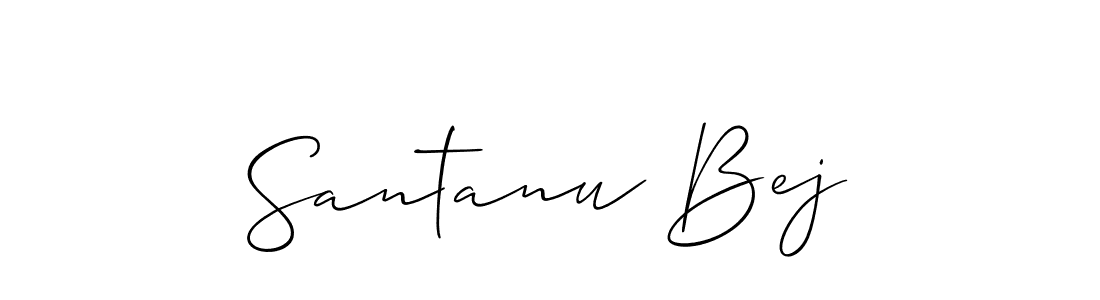 Use a signature maker to create a handwritten signature online. With this signature software, you can design (Allison_Script) your own signature for name Santanu Bej. Santanu Bej signature style 2 images and pictures png