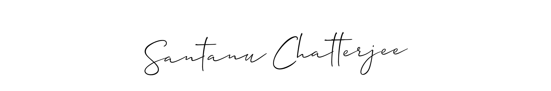 Design your own signature with our free online signature maker. With this signature software, you can create a handwritten (Allison_Script) signature for name Santanu Chatterjee. Santanu Chatterjee signature style 2 images and pictures png