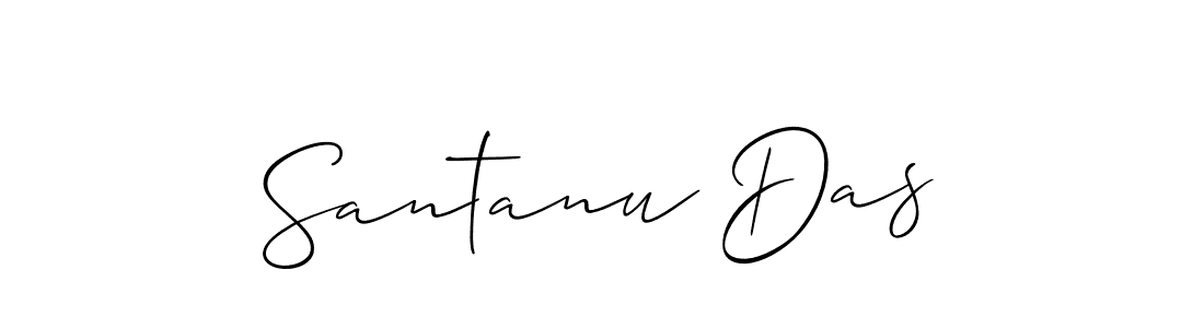 Create a beautiful signature design for name Santanu Das. With this signature (Allison_Script) fonts, you can make a handwritten signature for free. Santanu Das signature style 2 images and pictures png