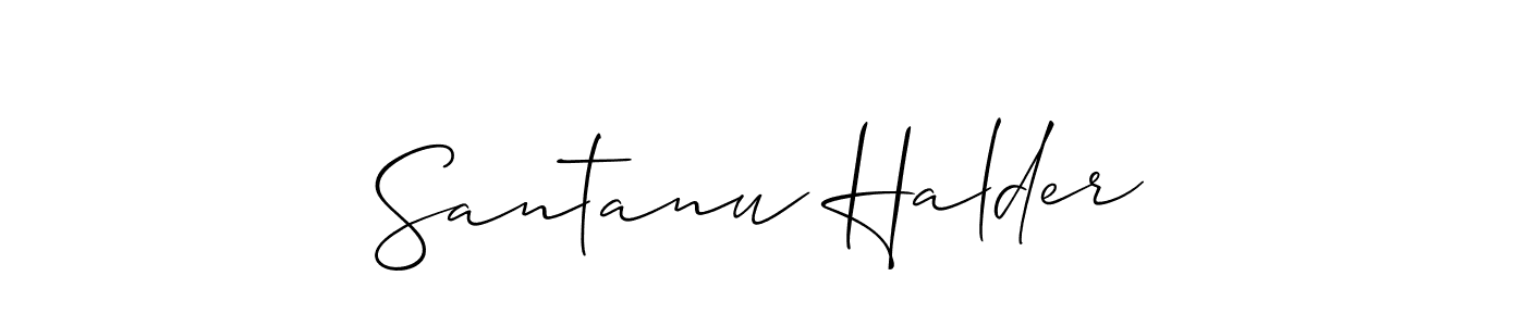 Also You can easily find your signature by using the search form. We will create Santanu Halder name handwritten signature images for you free of cost using Allison_Script sign style. Santanu Halder signature style 2 images and pictures png