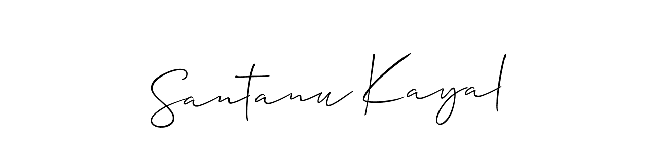 Once you've used our free online signature maker to create your best signature Allison_Script style, it's time to enjoy all of the benefits that Santanu Kayal name signing documents. Santanu Kayal signature style 2 images and pictures png