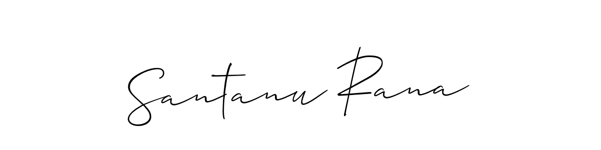 The best way (Allison_Script) to make a short signature is to pick only two or three words in your name. The name Santanu Rana include a total of six letters. For converting this name. Santanu Rana signature style 2 images and pictures png