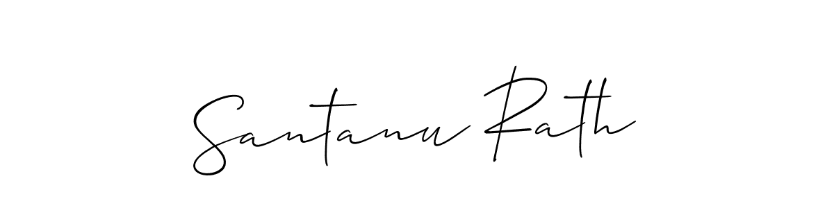 Santanu Rath stylish signature style. Best Handwritten Sign (Allison_Script) for my name. Handwritten Signature Collection Ideas for my name Santanu Rath. Santanu Rath signature style 2 images and pictures png