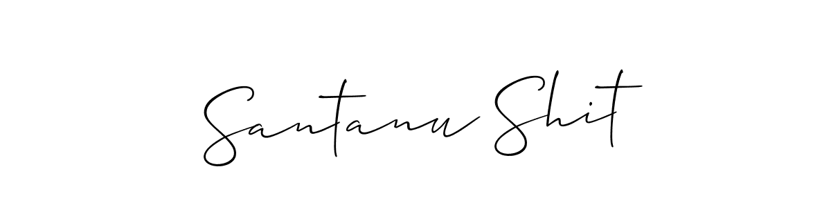 The best way (Allison_Script) to make a short signature is to pick only two or three words in your name. The name Santanu Shit include a total of six letters. For converting this name. Santanu Shit signature style 2 images and pictures png