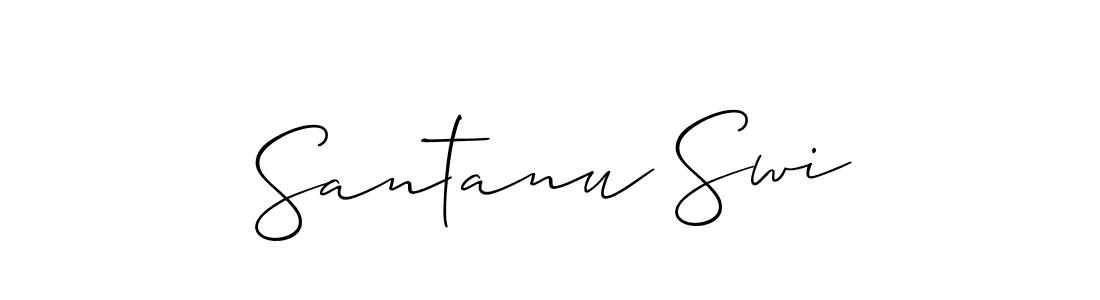 It looks lik you need a new signature style for name Santanu Swi. Design unique handwritten (Allison_Script) signature with our free signature maker in just a few clicks. Santanu Swi signature style 2 images and pictures png