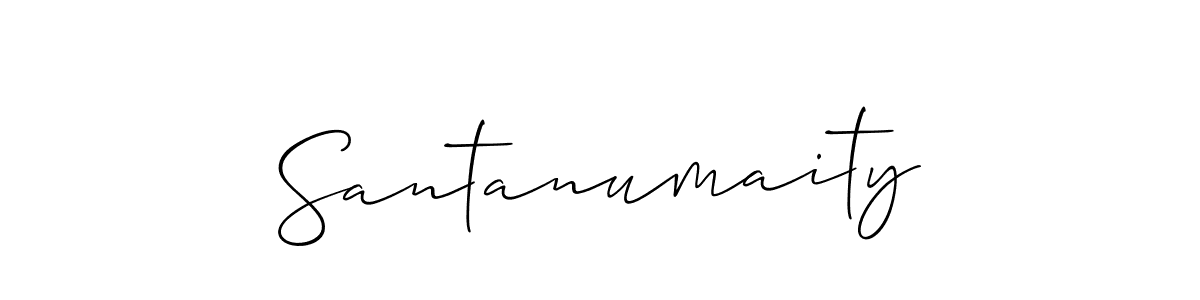 How to Draw Santanumaity signature style? Allison_Script is a latest design signature styles for name Santanumaity. Santanumaity signature style 2 images and pictures png