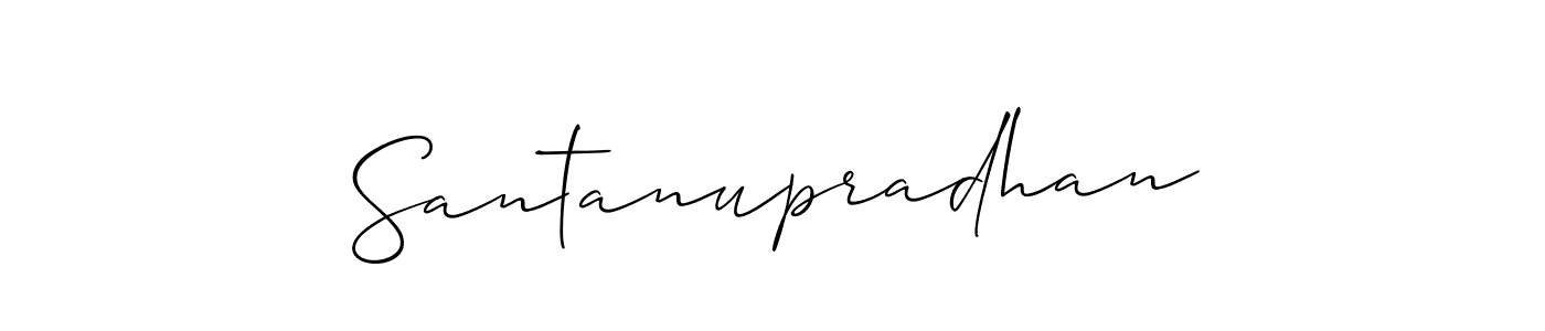 Once you've used our free online signature maker to create your best signature Allison_Script style, it's time to enjoy all of the benefits that Santanupradhan name signing documents. Santanupradhan signature style 2 images and pictures png