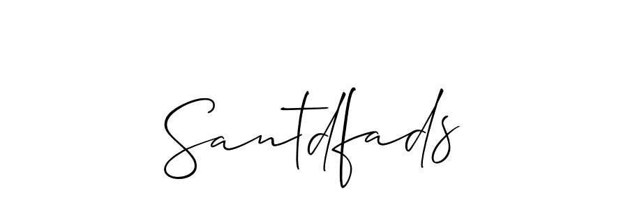 Similarly Allison_Script is the best handwritten signature design. Signature creator online .You can use it as an online autograph creator for name Santdfads. Santdfads signature style 2 images and pictures png